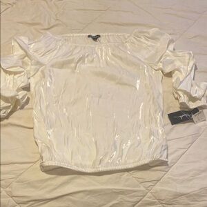 Elegant White Off-Shoulder Top